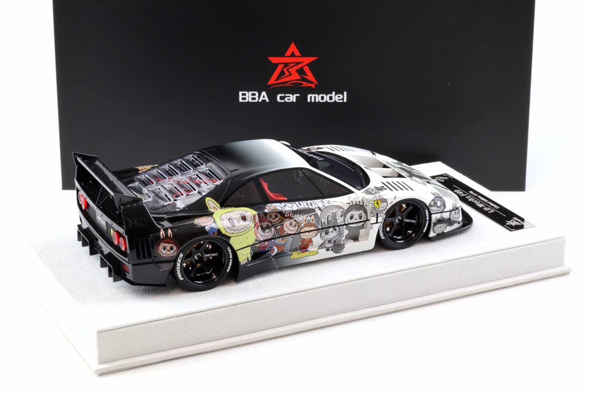 1:18 BBA Model Ferrari F40 LB Works LBWK LABUBU with display - Limited 40 pcs.