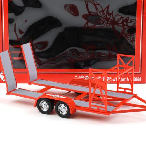1:18 GMP Tandem Car Trailer Anhänger TEXACO red Diorama Zubehör