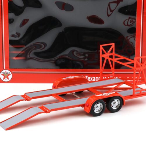 1:18 GMP Tandem Car Trailer Anhänger TEXACO red Diorama Zubehör