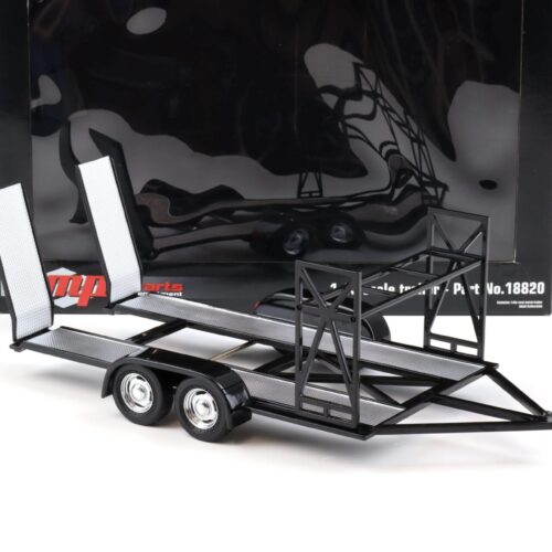 1:18 GMP Trailer Car Trailer with tire shelf/ Regal black - Image 2