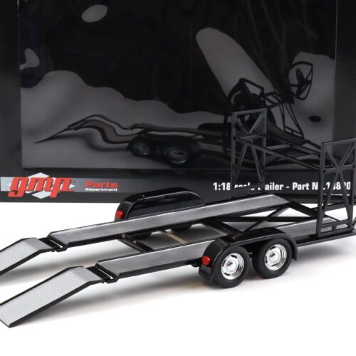 1:18 GMP Trailer Car Trailer with tire shelf/ Regal black - Image 3