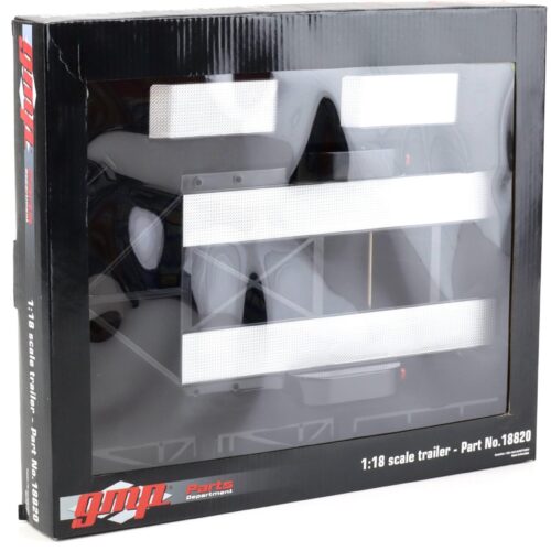 1:18 GMP Trailer Car Trailer with tire shelf/ Regal black - Image 4