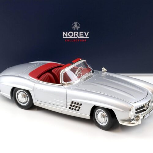 1:18 Norev Mercedes 300 SL Roadster 1957 silver with Hardtop