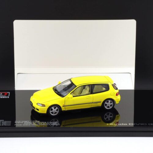 1:43 LCD Models Honda Civic SiR II (EG6) VTEC 1993 yellow LCD43010-YE