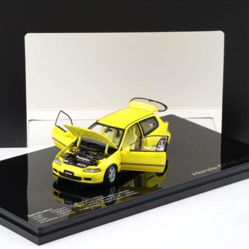1:43 LCD Models Honda Civic SiR II (EG6) VTEC 1993 yellow LCD43010-YE