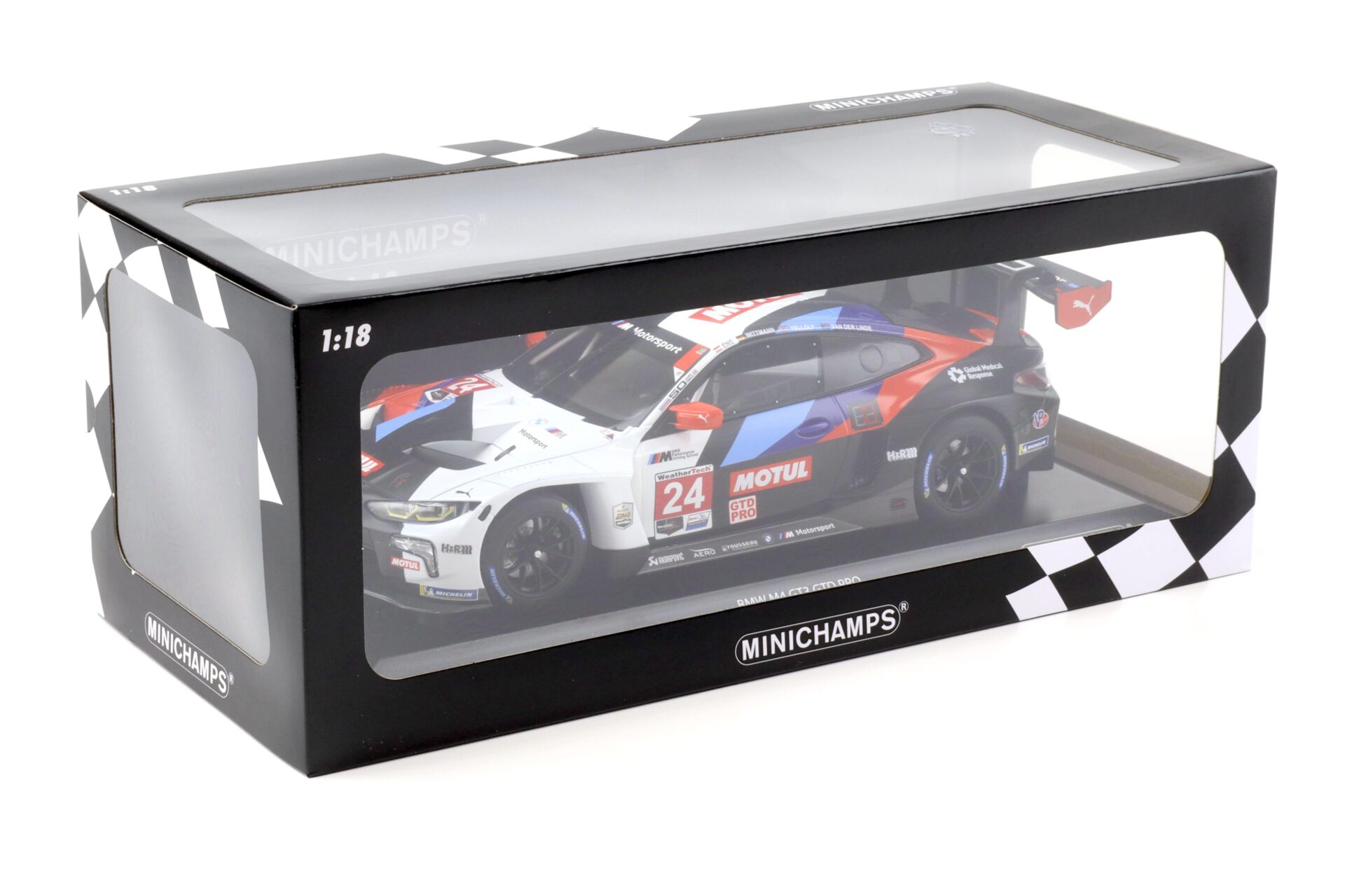 1:18 Minichamps BMW M4 GT3 GTD Pro BMW M Team RLL #24 IMSA 2022 Eng/Wittmann