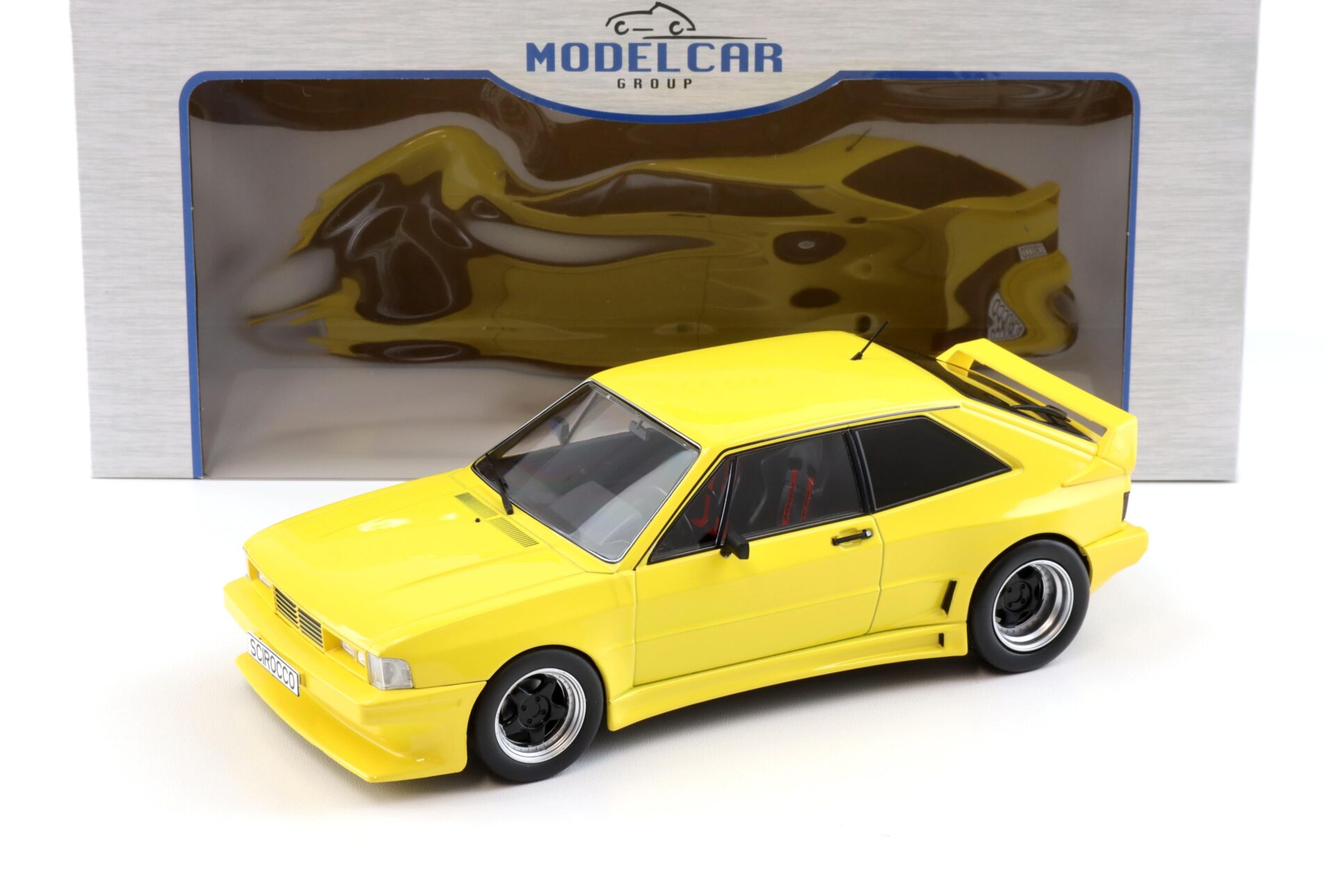 1:18 MCG VW Volkswagen Scirocco Rieger GTO 1980 yellow