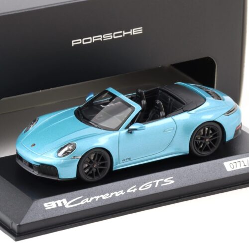1:43 Minichamps Porsche 911 992.2 Carrera 4 GTS Cabriolet Ipanema blue WAP DEALER