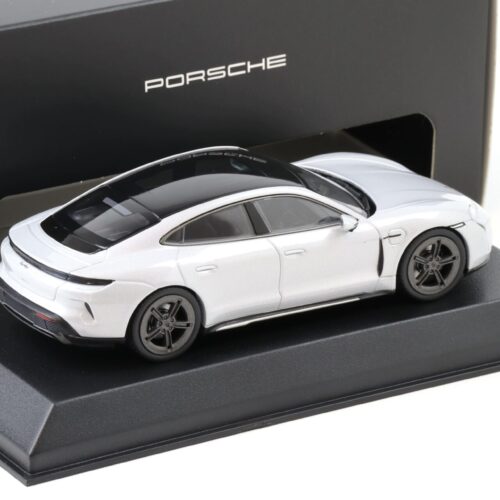 1:43 Norev Porsche Taycan Turbo (J1.2) Gris hielo metalizado WAP DEALER - Imagen 2