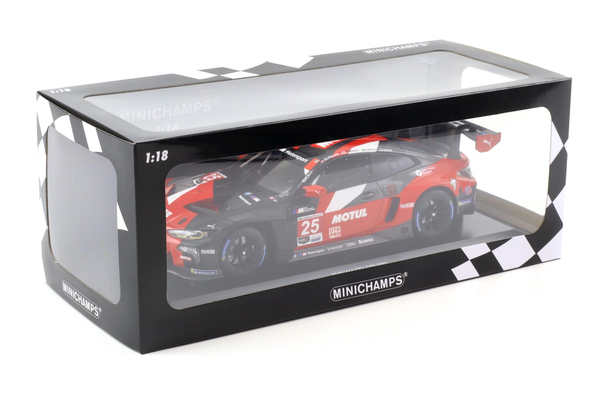 1:18 Minichamps BMW M4 GT3 GTD Pro BMW M Team RLL #25 IMSA 2022 Krohn/Farfus