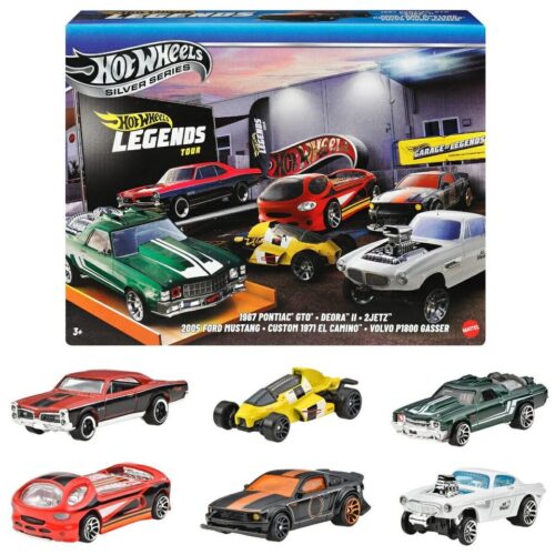 1:64 Hot Wheels 2025 Silver Legends Tour Multipack JBY78 Volvo, Ford, Pontiac