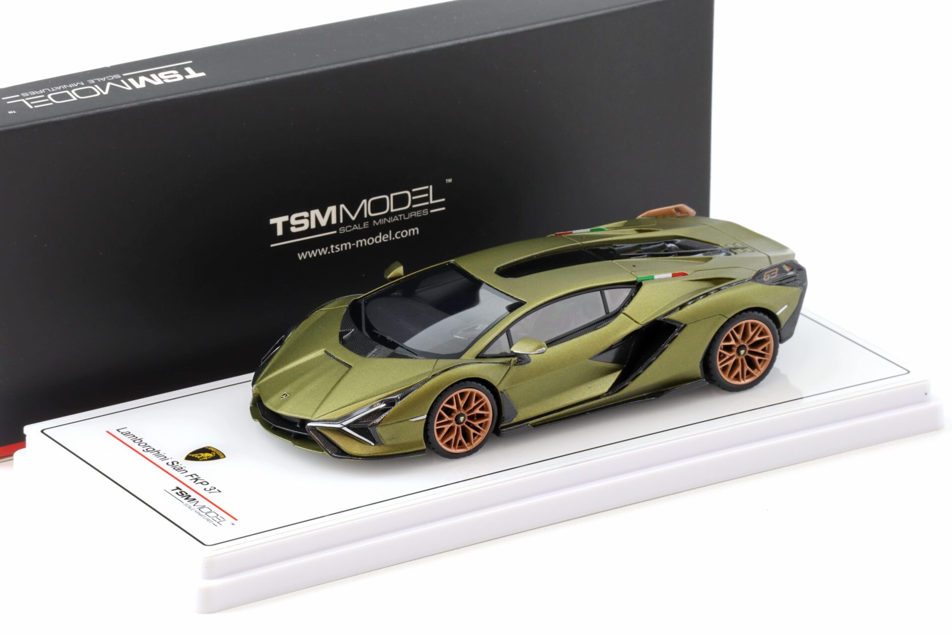 1:43 TSM Model Lamborghini Sian FKP 37 Verde Gea matt green TSM430829