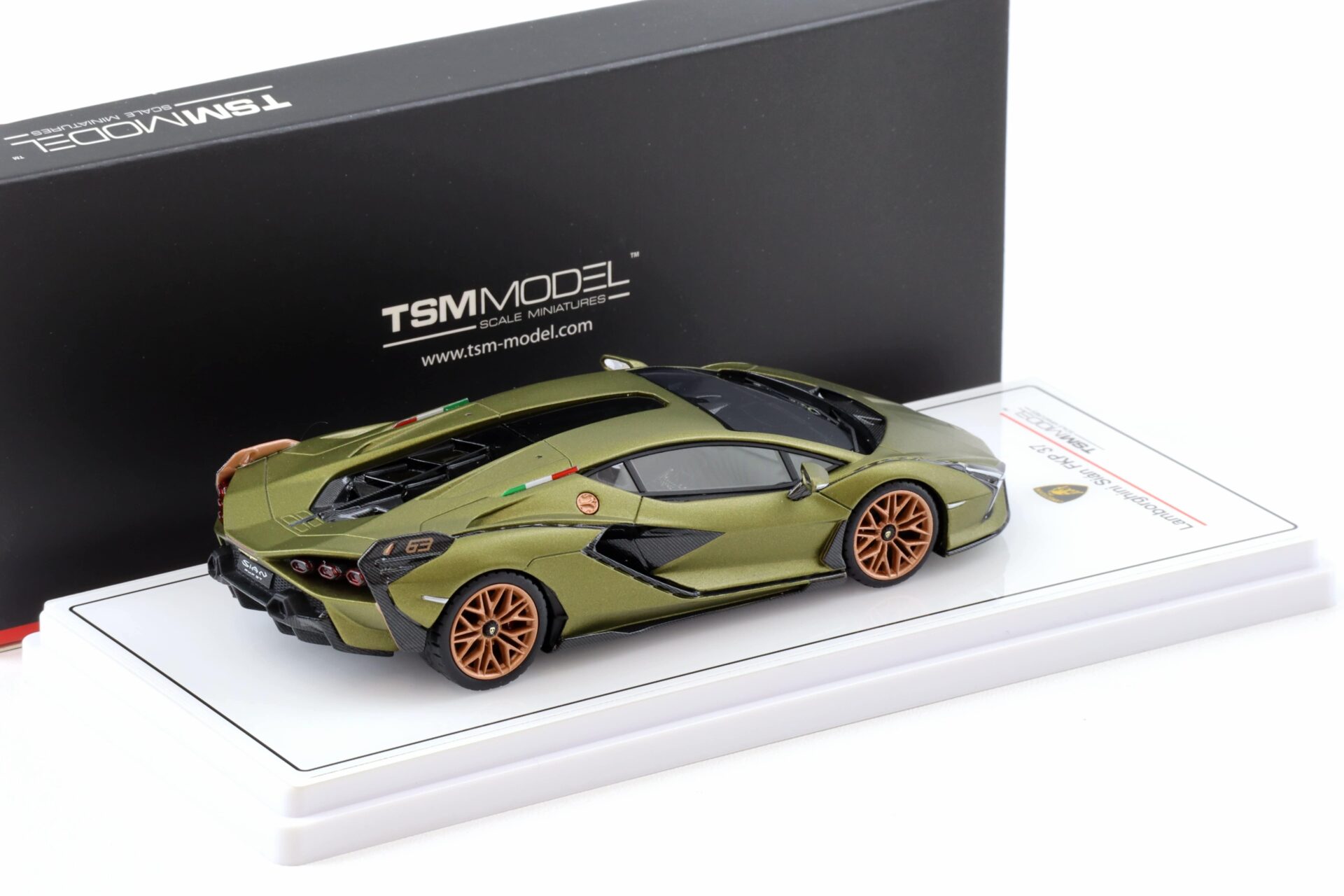 1:43 TSM Model Lamborghini Sian FKP 37 Verde Gea matt green TSM430829