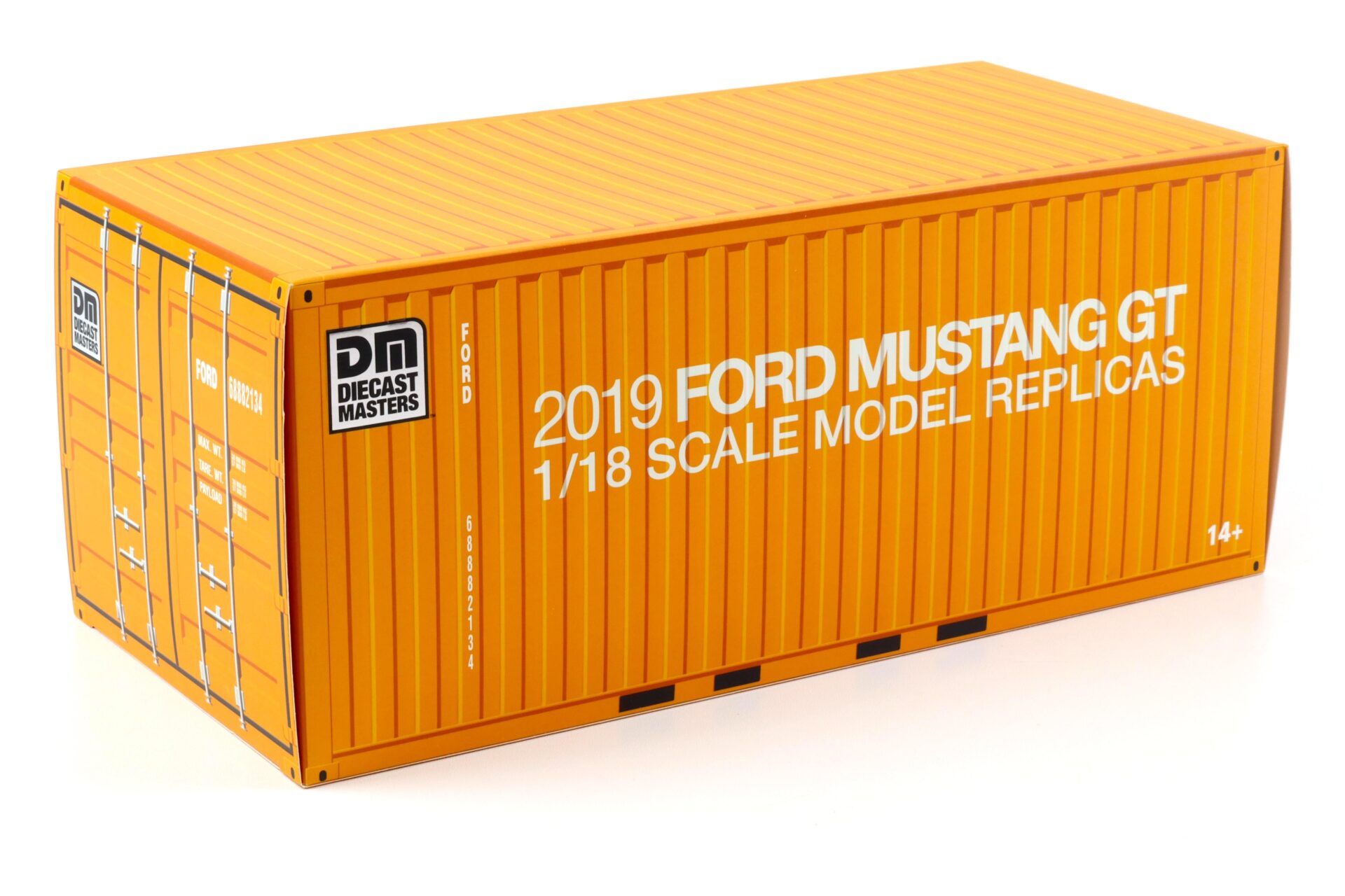 1:18 Diecast Masters 2019 Ford Mustang GT 5.0 Coupe RHD matt black