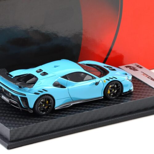 1:43 BBR Ferrari SF90XX Baby Blue with Carbon base - Limited 20 pcs.