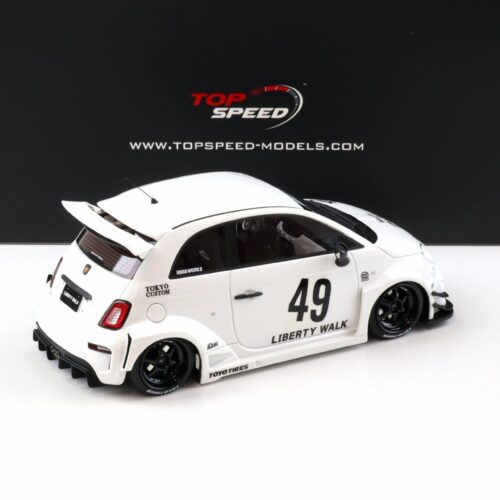 1:18 Top Speed LB-Works x Abas Works Abarth 595 Garage white TS0606