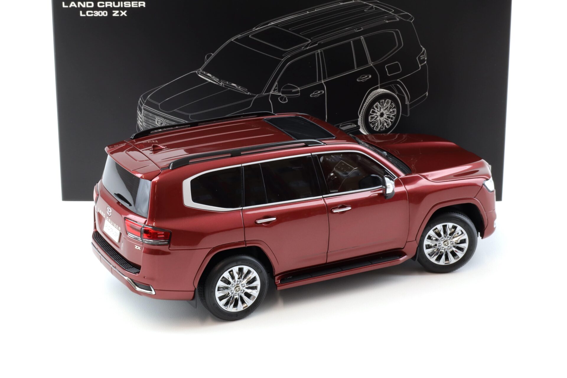 1:18 LCD Models Toyota Land Cruiser LC 300 ZX red metallic LCD18013-ZX-RE
