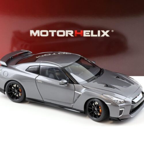 1:18 Motorhelix Nissan GT-R R35 Track Edition by NISMO 2020 Gun metallic M83507