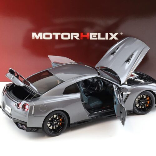 1:18 Motorhelix Nissan GT-R R35 Track Edition by NISMO 2020 Gun metallic M83507