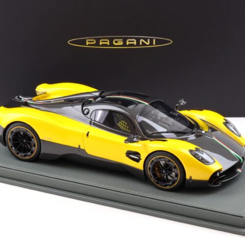 1:18 BBR Pagani Utopia Giallo Ginevra yellow/ Carbon with display - Limited 100 pcs