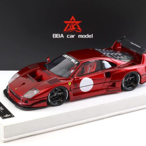 1:18 BBA Model Ferrari F40 LB Works LBWK metallic red with display - Limited 50 pcs.