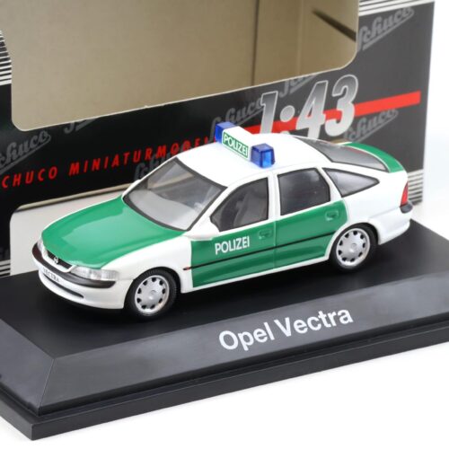 1:43 Schuco Opel Vectra Limousine Sedan POLIZEI green/ white