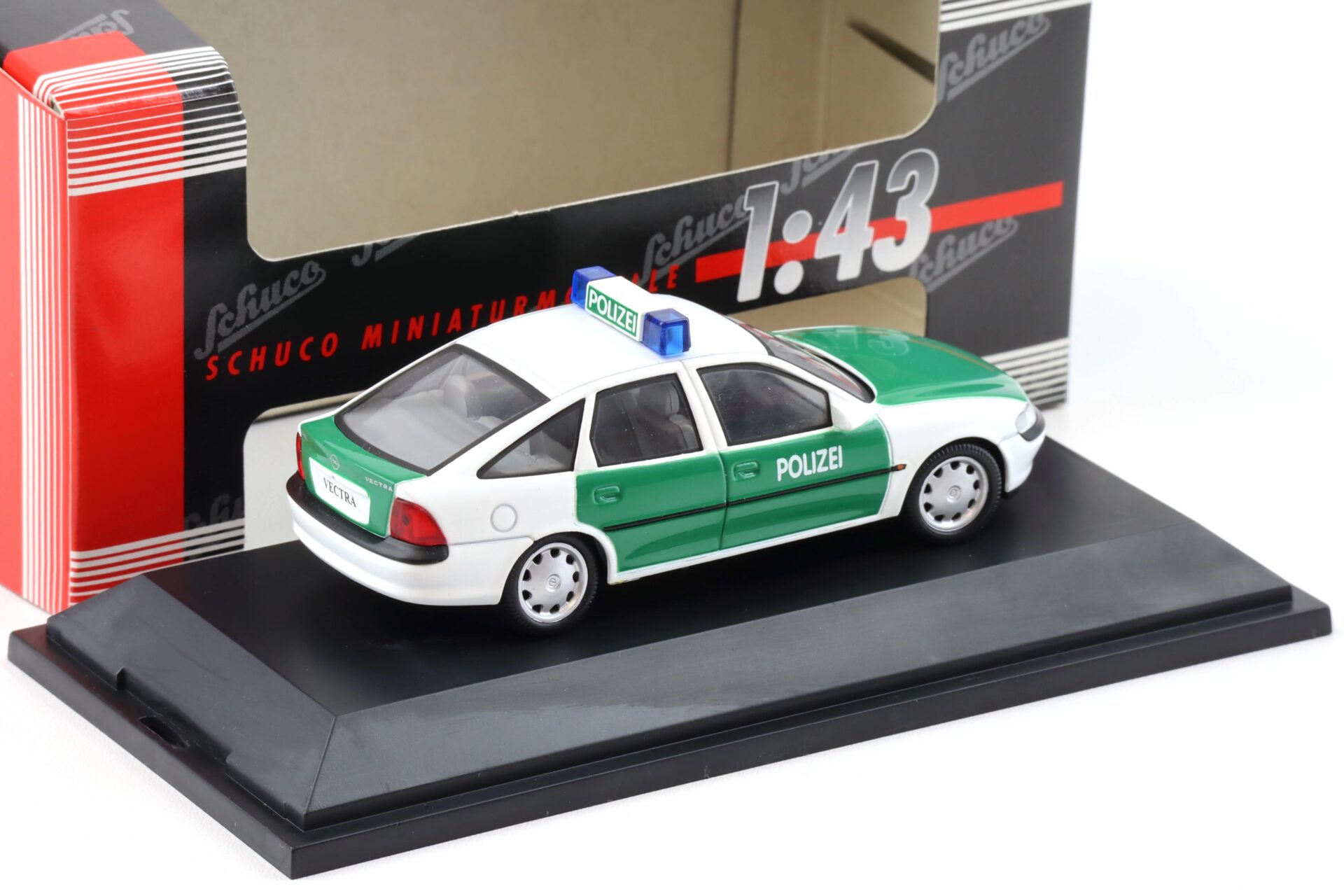 1:43 Schuco Opel Vectra Limousine Sedan POLIZEI green/ white