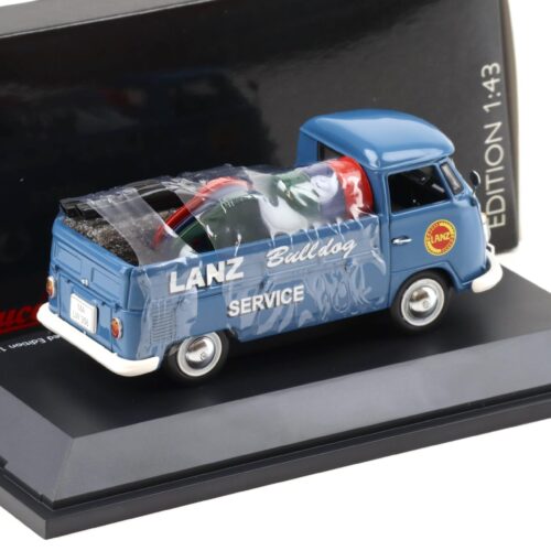 1:43 Schuco VW T1 Pritsche Lanz Bulldog Service blue