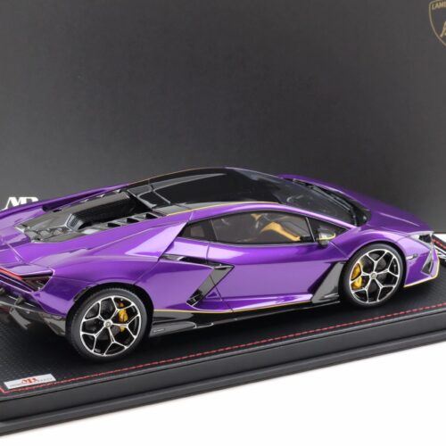 1:18 MR Collection Lamborghini Revuelto Viola Pasifae/ yellow with display - Limited 49 pcs.