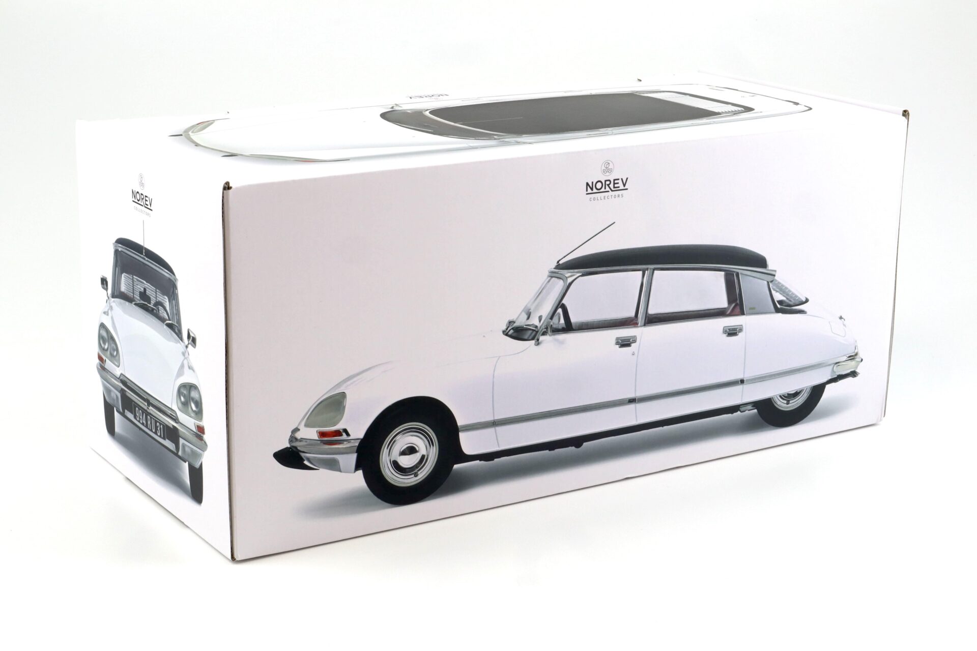 1:12 Norev Citroen DS 23 Pallas 1973 white & black vinyl roof 121731 - Limited 200 pcs.