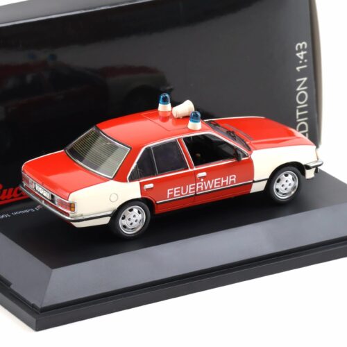 1:43 Schuco Opel Rekord E Sedan Feuerwehr white/ red