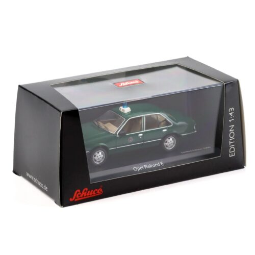 1:43 Schuco Opel Rekord E Sedan Polizei Hamburg dark green