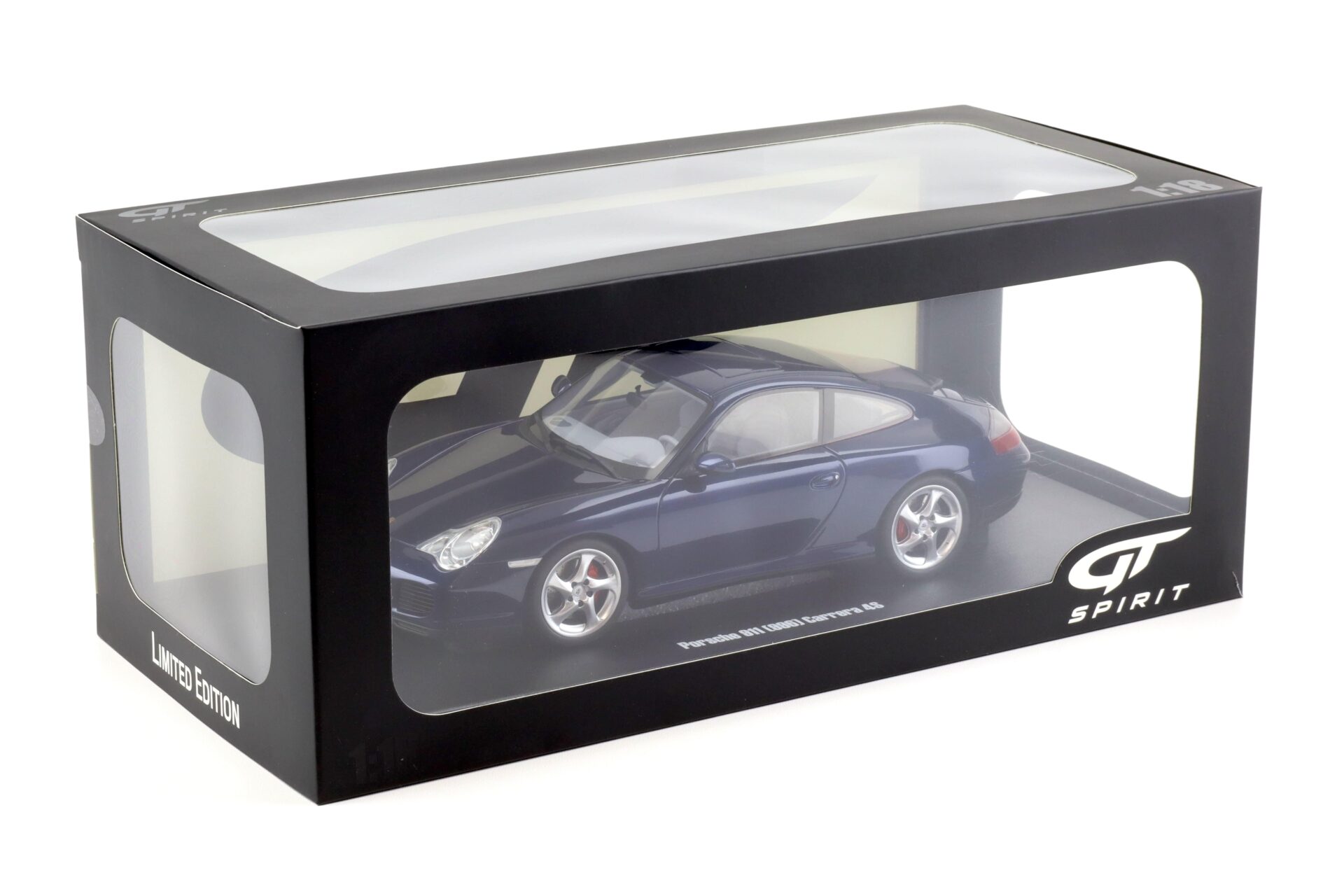 1:18 GT Spirit GT938 Porsche 911 996 Carrera 4S Coupe dark blue 2002