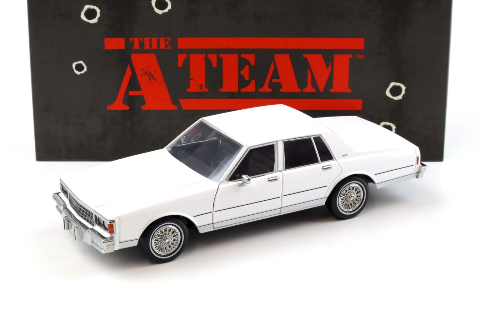1:18 Greenlight 1980 Chevrolet Caprice Classic Bianco The A-Team
