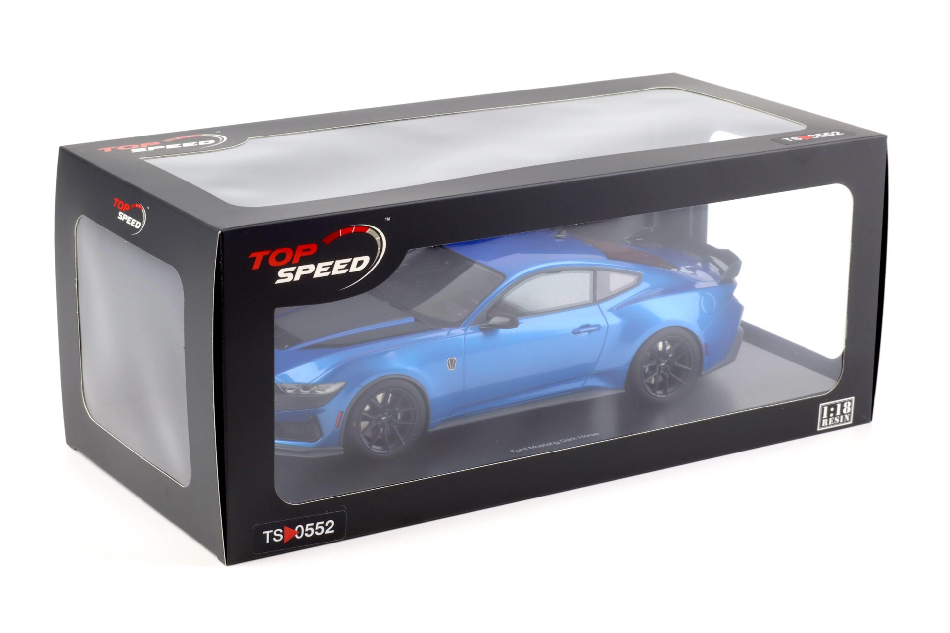 1:18 Top Speed Ford Mustang Dark Horse Grabber blue metallic TS0552