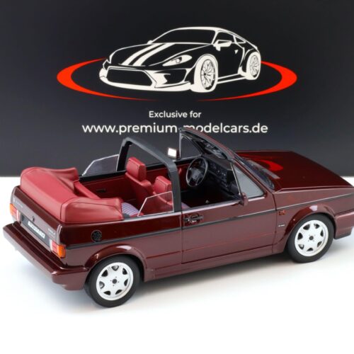 PREORDER 1:18 Norev VW Golf 1 Cabriolet Etienne Aigner 1990 Bordeaux red metallic - Limited 750 pcs.