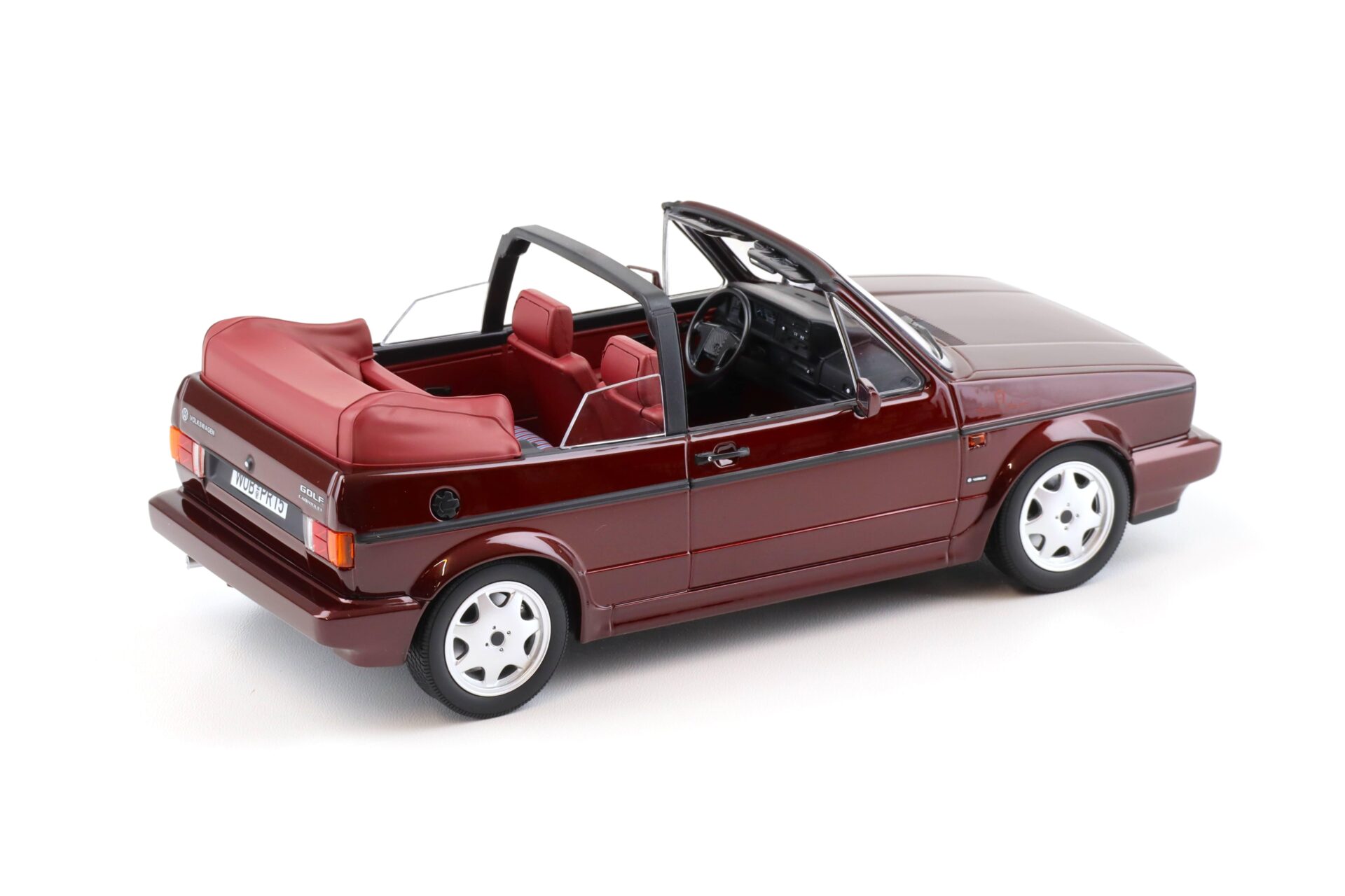 PREORDER 1:18 Norev VW Golf 1 Cabriolet Etienne Aigner 1990 Bordeaux red metallic - Limited 750 pcs.