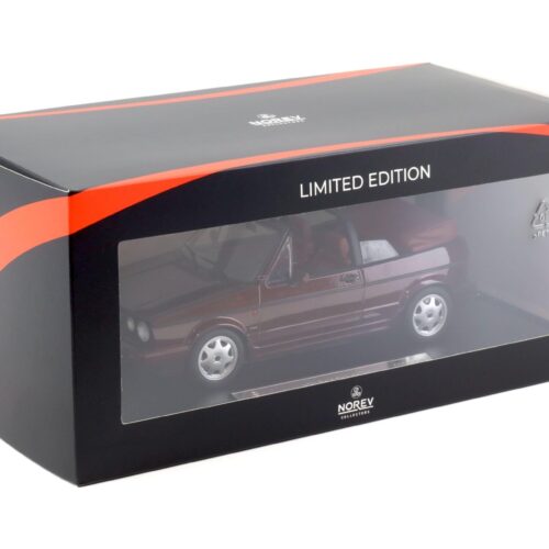 PREORDER 1:18 Norev VW Golf 1 Cabriolet Etienne Aigner 1990 Bordeaux red metallic - Limited 750 pcs.