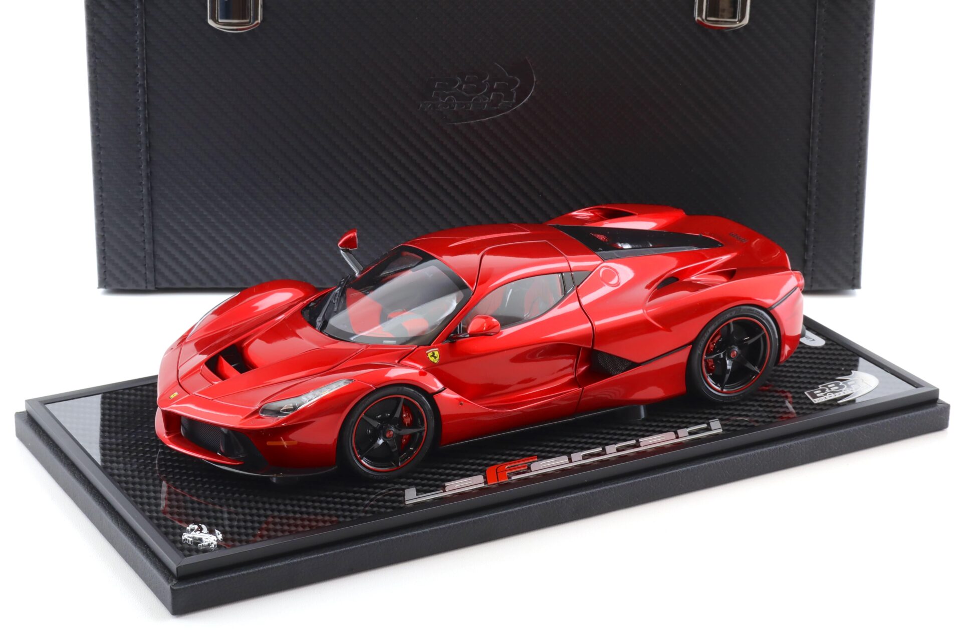 1:18 BBR Ferrari LaFerrari Rosso Fuoco One off Special L.Hamilton Special Pack - Limited 20 pcs.