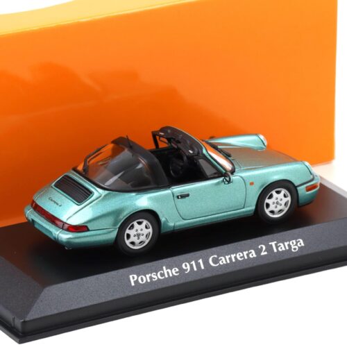 1:43 Minichamps Maxichamps Porsche 911 964 Carrera 2 Targa 1991 green metallic