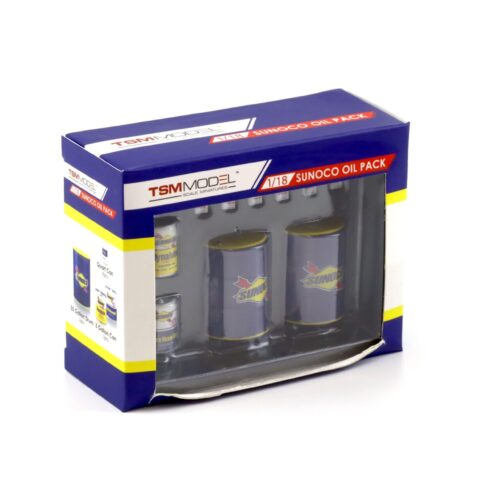 1:18 TSM SUNOCO Oil Pack Set Diorama Zubeh枚r yellow/blue TSM12AC22