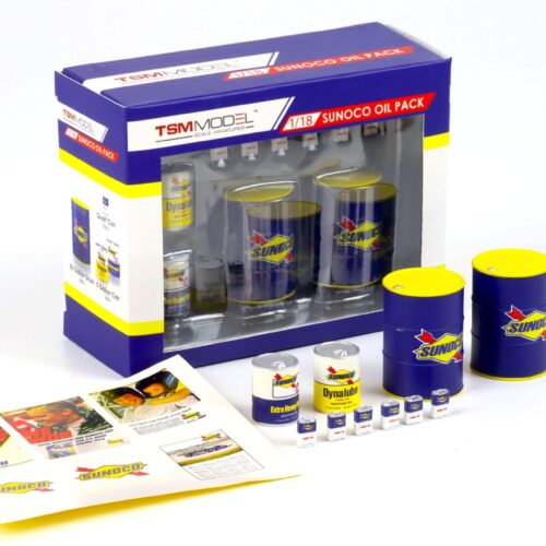 1:18 TSM SUNOCO Oil Pack Set Diorama Zubeh枚r yellow/blue TSM12AC22