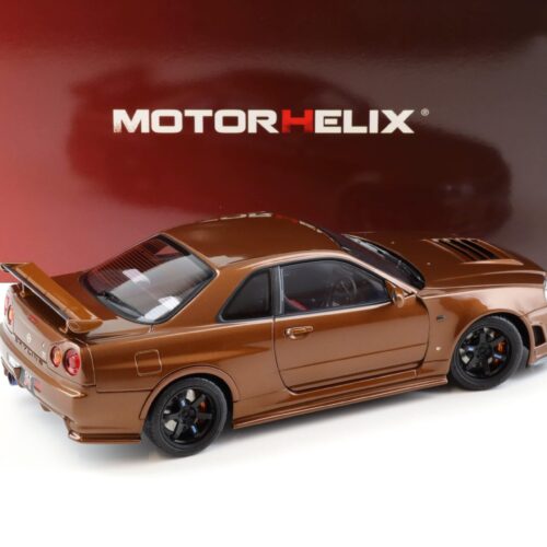 1:18 Motorhelix Nissan Skyline R34 Customized metallic bronze M83414