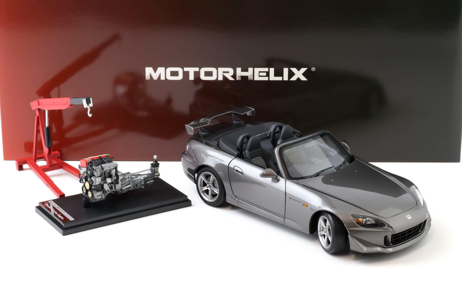1:18 Motorhelix Honda S2000 (AP2) Type S Moon Rock metallic + engine M85111