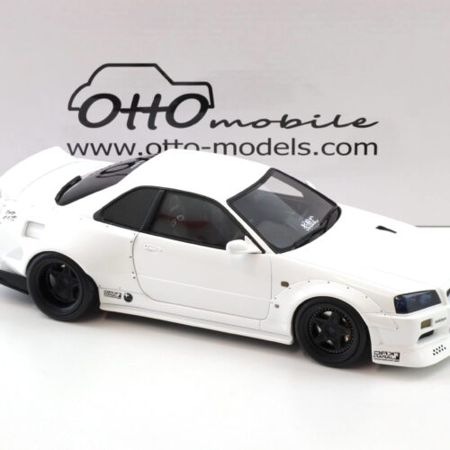 1:18 OTTO mobile OT1135 Nissan Skyline GT-R R34 By KRC 2019 pearl white QX1