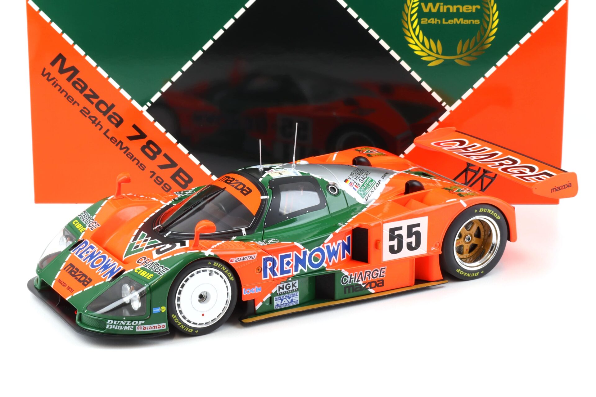 1:12 WERK83 Mazda 787B #55 Winner 24h Le Mans 1991 Weidler/ Herbert/ Gachot