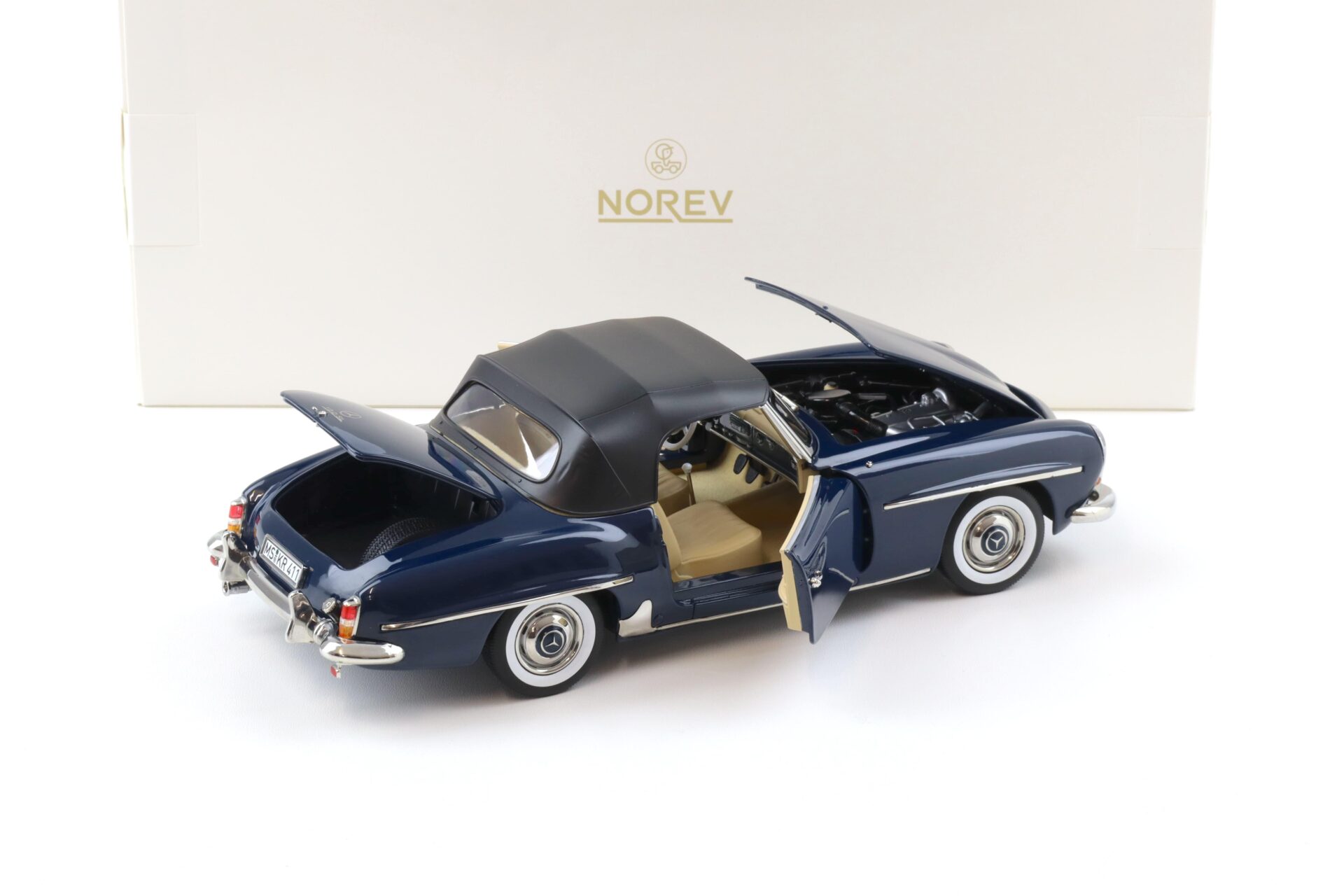 1:18 Norev Mercedes 190 SL Cabriolet 1957 Middle blue