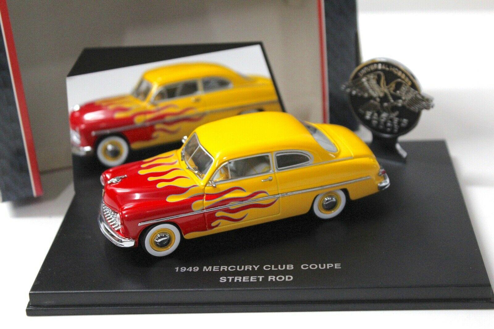 ID 34212 orig.jpg 1:43 Eagle 1949 Mercury Club Coupe Street Rod flames yellow/ red