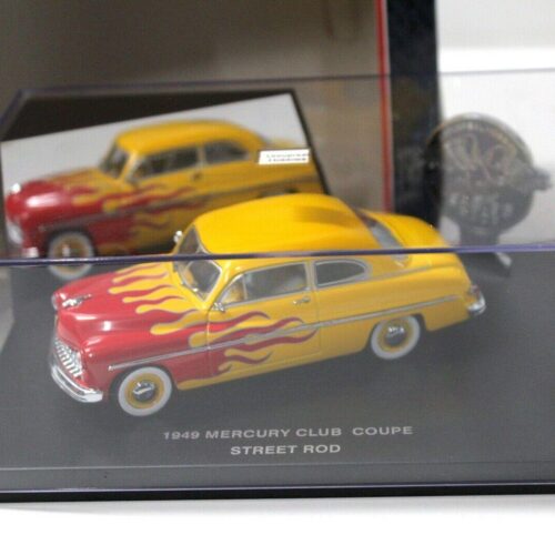 1:43 Eagle 1949 Mercury Club Coupe Street Rod flames yellow/ red