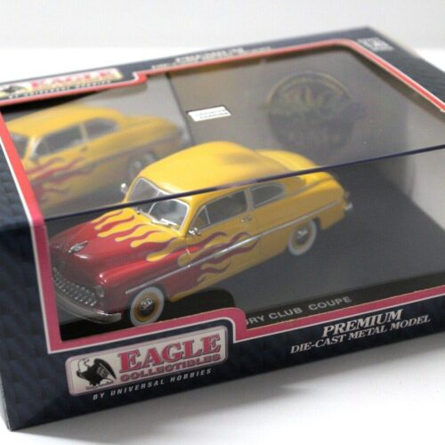 1:43 Eagle 1949 Mercury Club Coupe Street Rod flames yellow/ red